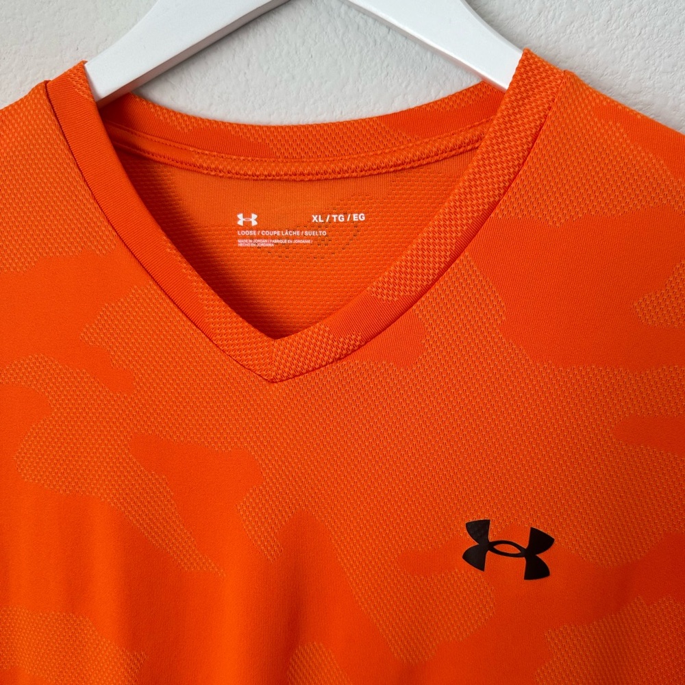⭐️ NWOT UNDER ARMOUR Men’s Velocity Jacquard Short Sleeve XL Shirt - Picture 5 of 10